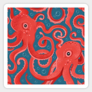 Dancing octopuses Magnet